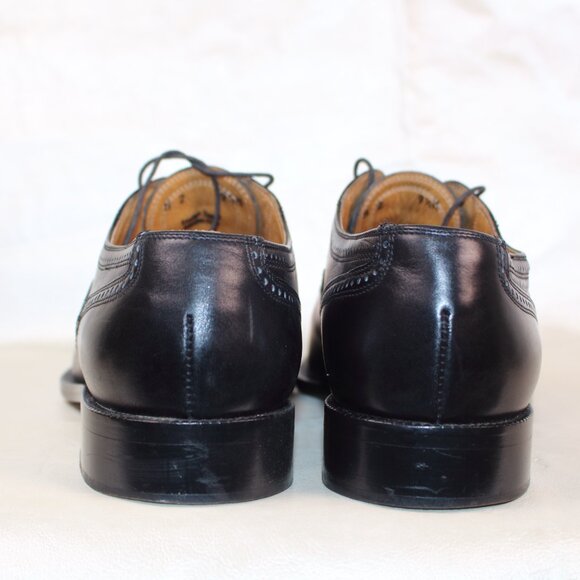 Carlo Bichi Firenze Men’s Black Leather Cap Toe Oxford Shoes Made in Italy main image 11